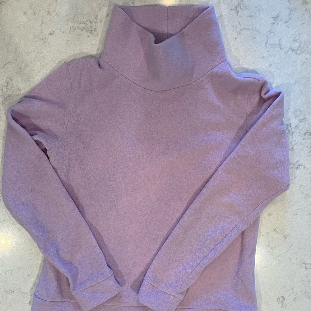 Dudley Stephens lavender fleece turtleneck